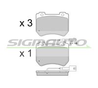 SPB412 Kit pastiglie freno, Freno a disco Sigmauto