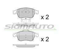 SPB430 Kit pastiglie freno, Freno a disco Sigmauto