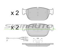 SPB432 Kit pastiglie freno, Freno a disco Sigmauto