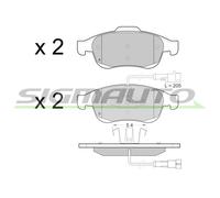 SPB436 Kit pastiglie freno, Freno a disco Sigmauto
