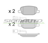 SPB437 Kit pastiglie freno, Freno a disco Sigmauto