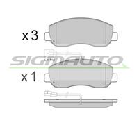 SPB439 Kit pastiglie freno, Freno a disco Sigmauto