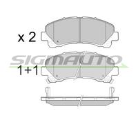 SPB442 SIGMAUTO Kit pastiglie freno, Freno a disco per ISUZU