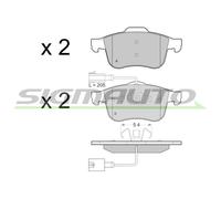 SPB443 Kit pastiglie freno, Freno a disco Sigmauto
