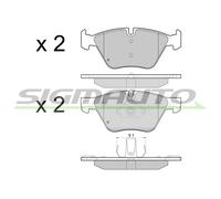 SPB447 SIGMAUTO Kit pastiglie freno, Freno a disco per BMW
