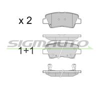 SPB456 Kit pastiglie freno, Freno a disco Sigmauto