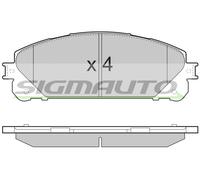 SPB481 Kit pastiglie freno, Freno a disco Sigmauto