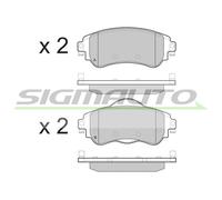 SPB491 Kit pastiglie freno, Freno a disco Sigmauto