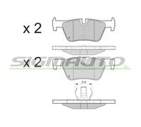 SPB494 Kit pastiglie freno, Freno a disco Sigmauto