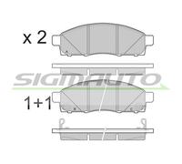 SPB501 Kit pastiglie freno, Freno a disco Sigmauto