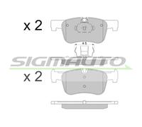 SPB503 SIGMAUTO Kit pastiglie freno, Freno a disco per BMW