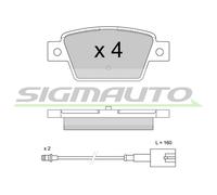 SPB511 Kit pastiglie freno, Freno a disco Sigmauto