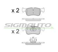 SPB520 SIGMAUTO Kit pastiglie freno, Freno a disco per AUDI,BMW