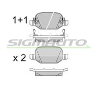 SPB524 Kit pastiglie freno, Freno a disco Sigmauto