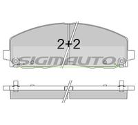 SPB543 Kit pastiglie freno, Freno a disco Sigmauto
