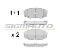 SPB547 Kit pastiglie freno, Freno a disco Sigmauto