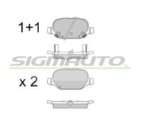 SPB550 Kit pastiglie freno, Freno a disco Sigmauto
