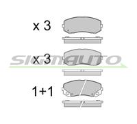 SPB551 Kit pastiglie freno, Freno a disco Sigmauto