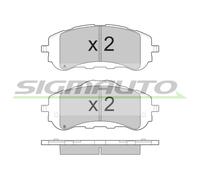 SPB560 Kit pastiglie freno, Freno a disco Sigmauto
