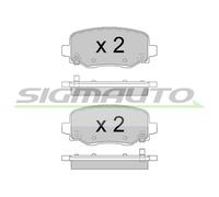 SPB604 Kit pastiglie freno, Freno a disco Sigmauto