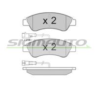SPB612 Kit pastiglie freno, Freno a disco Sigmauto