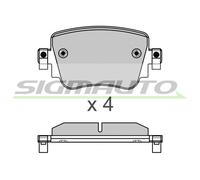 SPB623 Kit pastiglie freno, Freno a disco Sigmauto