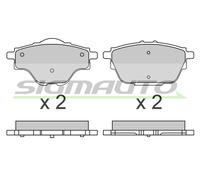 SPB625 Kit pastiglie freno, Freno a disco Sigmauto