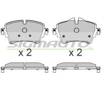 SPB639 Kit pastiglie freno, Freno a disco Sigmauto