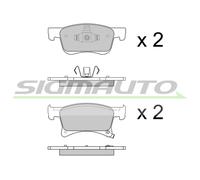 SPB644 SIGMAUTO Kit pastiglie freno, Freno a disco per OPEL