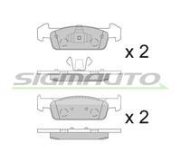 SPB647 Kit pastiglie freno, Freno a disco Sigmauto