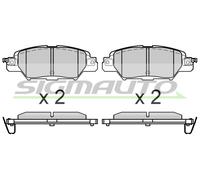 SPB661 SIGMAUTO Kit pastiglie freno, Freno a disco per ABARTH,FIAT,MAZDA