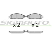 SPB721 Kit pastiglie freno, Freno a disco Sigmauto