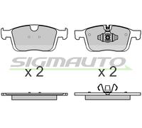 SPB731 Kit pastiglie freno, Freno a disco Sigmauto