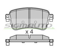 SPB753 Kit pastiglie freno, Freno a disco Sigmauto