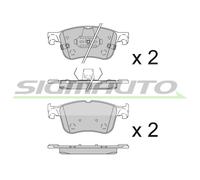 SPB847 Kit pastiglie freno, Freno a disco Sigmauto