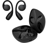 SPC Boost Pro - Auricolari Bluetooth wireless open-ear cancellazione rumore ENC | Durata batteria 30 ore | Google Fast Pair | Doppia connessione | IPX4 | Controllo touch, assistente vocale - Nero