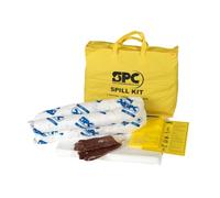 SPC® by Brady Oil Anti-Pollution Kit - Kit assorbente per fuoriuscite di petrolio - 10 salviette, 2 calze, guanti e sacchetto per lo smaltimento
