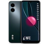 SPC Discovery - Smartphone 3+128GB, schermo HD+ 6,5”, NFC, sblocco facciale e impronta digitale, 4G, doppia fotocamera posteriore da 13 MP con AI, batteria da 4500 mAh, Android 13 - Color Deep Sky