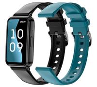 SPC Duo Fit - Smartband con display AMOLED 1,47" | Chiamate e notifiche Bluetooth | Oltre 100 sport | 2 cinturini (nero e turchese) | Durata batteria fino a 8 giorni | IP68 | App Smart You