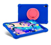 SMART PRODUCTS CONNECTION S.A. Custodia SPC Gravity 11" Kids in silicone, anello rotante - Blu/Rosa