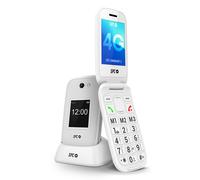 SPC Harmony 2 - Telefono cellulare per anziani | Pulsanti grandi, 4G, doppio display antigraffio (2,8"+1,77") | Pulsante SOS e profilo ICE | Volume 104dB, compatibile con apparecchi acustici, Bianco