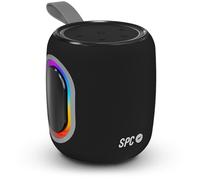 SPC Orbital Spark - Altoparlante Bluetooth portatile da 15 W | Durata batteria 24 ore | Luci LED colorate | Impermeabile IPX6 | True Wireless | USB, microSD e jack da 3,5 mm | Design ultracompatto