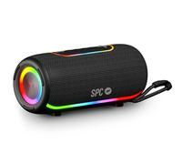 SPC Orbital Storm - Altoparlante Bluetooth portatile 60 W con luce LED a 360° | Durata batteria fino a 20 ore| Impermeabile IPX6 | True Wireless | USB, microSD e jack da 3,5 mm | Cinghia altoparlante