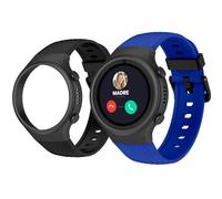 SPC Smartee 4G Junior - Smartwatch bambini con GPS, videochiamate e tasto SOS | Display da 1,2", doppio braccialetto blu e nero, modalità tracker | Modalità scuola | Gestito via app Smart Clan