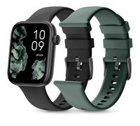 SPC Smartee Duo 2 - Smartwatch con cinturino intercambiabile, display AMOLED da 1,78", batteria grande da 7 giorni, +100 sport, IP68, chiamata Bluetooth, Android e iOS - Nero/verde