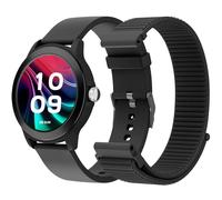 SPC Smartee Duo Vivo 2 - Smartwatch con quadrante rotondo AMOLED da 1,32" | Chiamate Bluetooth | 2 cinturini | 100 sport | IP68 | Durata batteria 8 giorni | Controllo via app, Android/iOS - Nero
