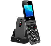 SPC Telefono Movil Boton SOS - de Tapa para Personas Mayores - Boton de Emergencias - Botones y Teclas Grandes - Ayuda Intelige