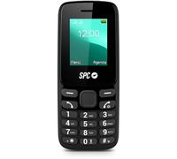 SPC Talk 2 Go - Telefono cellulare base | Schermo da 1,8" | Batteria 19 giorni | Volume suoneria 103 dB | Torcia, radio FM | USB-C e Dual-SIM | Molto compatto e leggero, colore nero