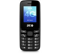 SPC Talk 2 - Telefono cellulare 4G di base | Batteria di 6 giorni | Schermo da 1,8" | Volume suoneria 106 dB | Tascabile e leggero, con fotocamera, torcia e radio FM | USB-C | 9 memorie rapide | Nero