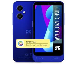 SPC WUUM ONE - Smartphone bambini, Android, GPS, controllo parentale, Blu | Compatibile con l'app SPC Circles: geolocalizzazione, controllo parentale, chat sicure, lettore musicale e 64GB
